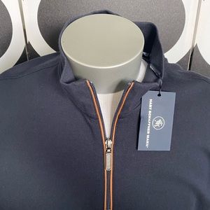 Hart Schaffner Marx 1/4 zip knit vest